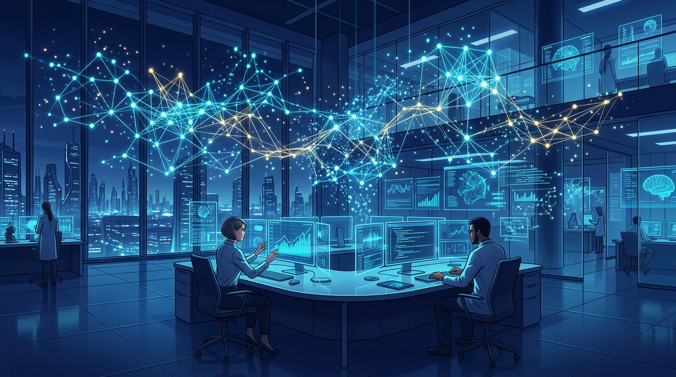 AI technology workspace